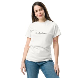 T-shirt beauf "ski raclette levrette"