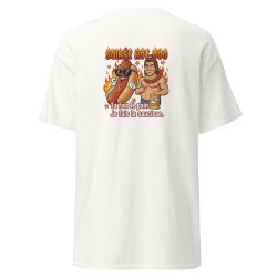 T-shirt beauf "soirée hot-dog . Tu fais le pain. Je fais la saucisse"