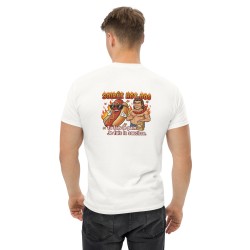 T-shirt beauf "soirée hot-dog . Tu fais le pain. Je fais la saucisse"