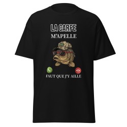 T-shirt beauf "la carpe m'apelle, faut que j'y aille"