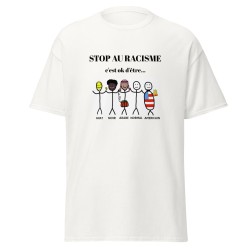 T-shirt beauf " stop au racisme "